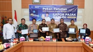 Dihadapan Bupati, Kepala KPP Pratama Puji Kepatuhan Wajib Pajak di Lingkup Pemda Bungo