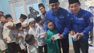 Santuni anak yatim, Hamas bukber bersama Pengurus DPC Demokrat Merangin