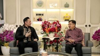 Silaturahmi ke JK, AHY: Kami Perlu Pandangan Beliau Sebagai Tokoh Bangsa dan Negarawan