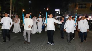 Hamas Bersama Ribuan Masyarakat Bungo Pawai Obor dan Zikir Bersama Sambut 1 Muharram 1445 Hijriah