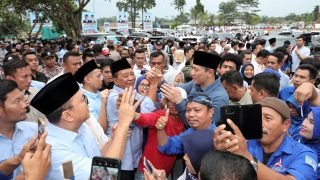 Dari Jabar, AHY Tancap Gas Dampingi Prabowo ke Banten, Bertemu 2 Ribu Kiai