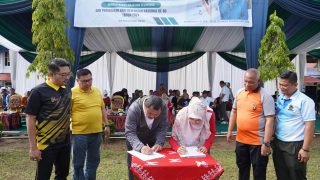 Bupati Bungo Tandatangani Nota Kesepakatan Antara Pemerintah Kabupaten Bungo Terkait Optimalisasi Jaminan Kesehatan Nasional Dengan BPJS Cabang Bungo